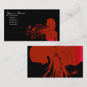 herfst paisley visitekaartje (Voorkant / Achterkant)