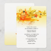 Herfst Palette Wedding Uitnodiging (Voorkant / Achterkant)