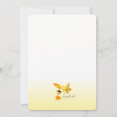 Herfst Palette Wedding Uitnodiging (Achterkant)