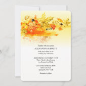 Herfst Palette Wedding Uitnodiging (Voorkant)