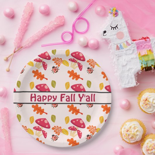 Herfst Papier Borden Papieren Bordje (Feest)
