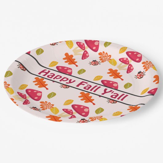 Herfst Papier Borden Papieren Bordje (Gekanteld)