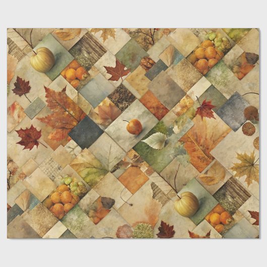 Herfst Papier Collage 02 (Vlak)