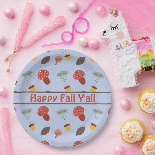 Herfst Papieren Bordje (Feest)