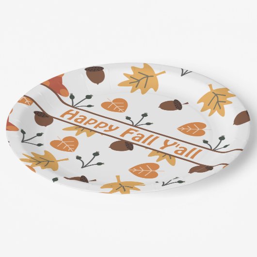 Herfst Papieren Bordje (Gekanteld)