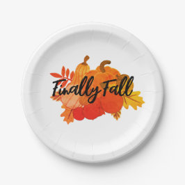 herfst papieren bordje