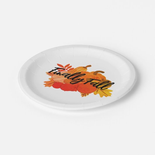 herfst papieren bordje (Gekanteld)