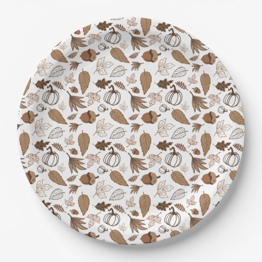 Herfst Papieren Bordje (Voorkant)