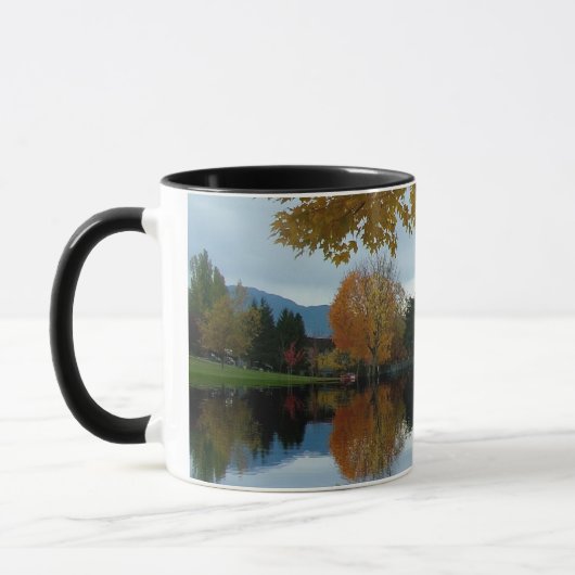 Herfst park fotografie mok (Links)
