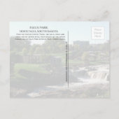 Herfst Park, Sioux Herfsten, South Dakota Briefkaart (Achterkant)