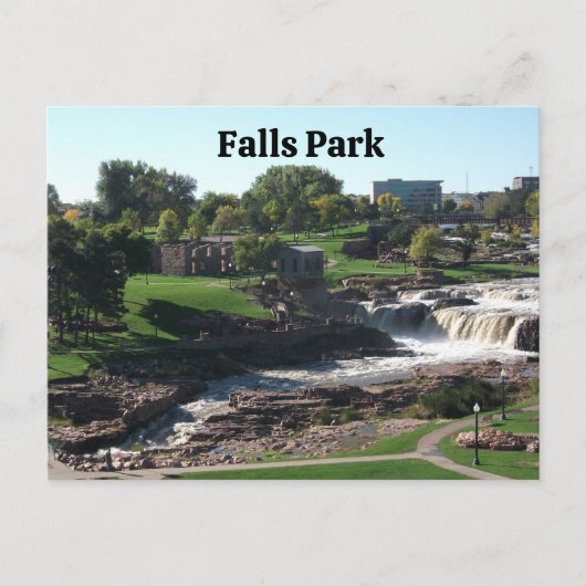 Herfst Park, Sioux Herfsten, South Dakota Briefkaart (Voorkant)