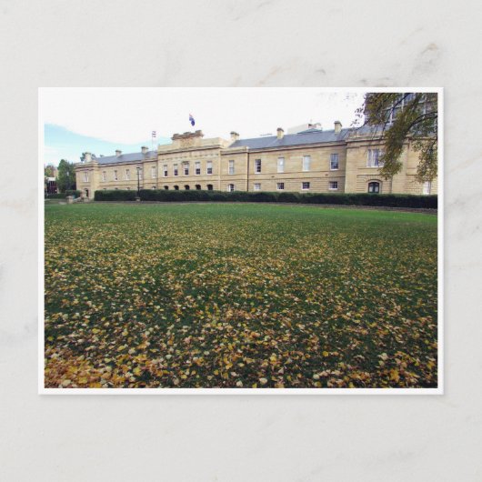 herfst parlement briefkaart (Voorkant)