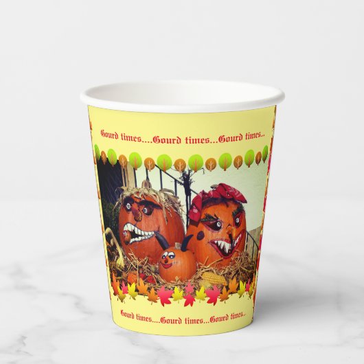 Herfst Partij Papieren Bekers (Achterkant)