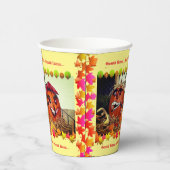 Herfst Partij Papieren Bekers (Rechts)