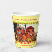 Herfst Partij Papieren Bekers (Voorkant)