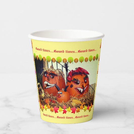 Herfst Partij Papieren Bekers (Voorkant)