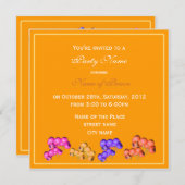 Herfst partijen uitnodiging (Voorkant / Achterkant)