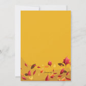 Herfst Party Animals Verjaardag Kaart (Achterkant)