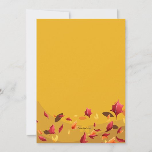 Herfst Party Animals Verjaardag Kaart (Achterkant)