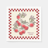 Herfst Party Apple Oogst Thanksgiving Personaliser Servet (Voorkant)
