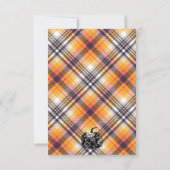 Herfst Party, Autum Party, Halloween Party, Pumpki Kaart (Achterkant)