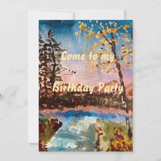  Herfst Party Invitation Kaart (Voorkant)