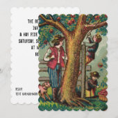 Herfst Party Invitation Kaart (Voorkant / Achterkant)