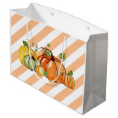 herfst party, pompoen, verjaardagsfeest Gift Bag Groot Cadeauzakje (Achterkant Gekanteld)