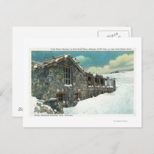 Herfst Pass Trail Ridge Museum Bldg Briefkaart (Voorkant / Achterkant)