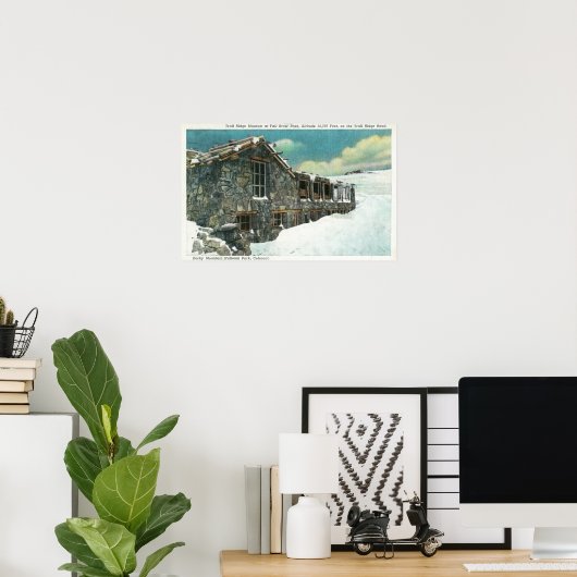 Herfst Pass Trail Ridge Museum Bldg Poster (Thuiskantoor)