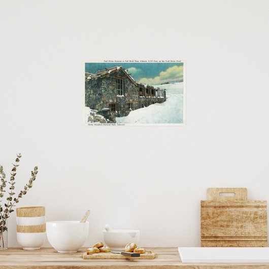 Herfst Pass Trail Ridge Museum Bldg Poster (Keuken)