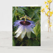 Herfst Passie Bloem Kaart (Gele Bloem)