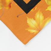 Herfst past pompoen Gold Leaves aan Fleece Deken (Hoek)