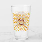 Herfst past pompoen Gold Leaves aan Glas (Achterkant)