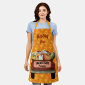 Herfst past pompoen Gold Leaves aan Schort (Gedragen)