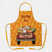 Herfst past pompoen Gold Leaves aan Schort (Voorkant)