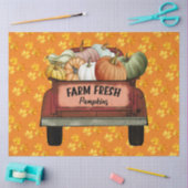 Herfst past pompoen Gold Leaves aan Tissuepapier (Craft)