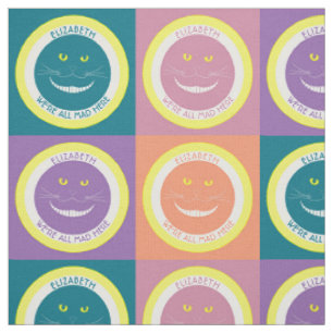 Herfst Pastel Colors Cheshire Smiling Cat Stof