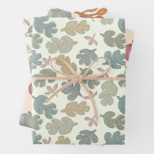 Herfst Pastel Foliage & Pompoen Patroon Inpakpapier Vel (In situ)