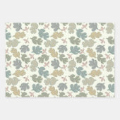 Herfst Pastel Foliage & Pompoen Patroon Inpakpapier Vel (Voorkant)
