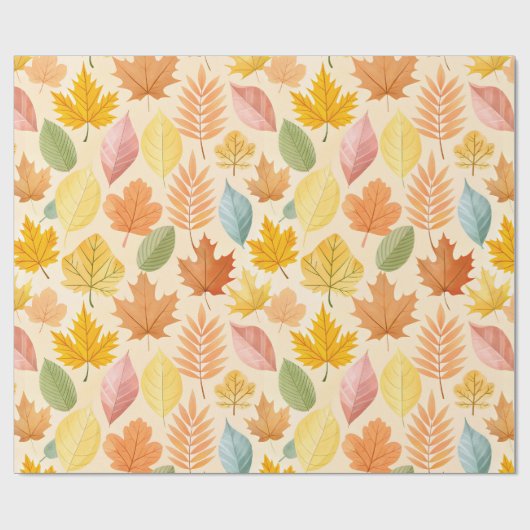Herfst Pastel Kleuren 02 Cadeaupapier (Vlak)