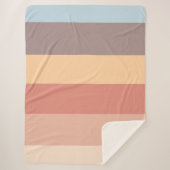 Herfst pastel kleurenschema sherpa deken (Voorkant)