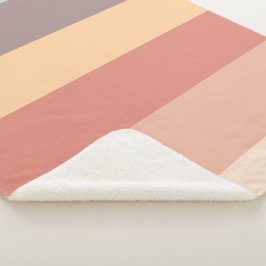 Herfst pastel kleurenschema sherpa deken