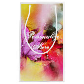 Herfst Pastel Maple Leaf waterverf Herfst Elegant Klein Cadeauzakje (Voorkant)