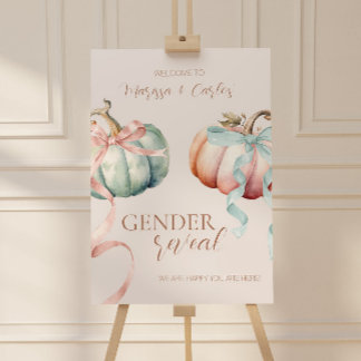 Herfst Pastel Pompoenen en Bogen Welkom Teken Acryl Bord