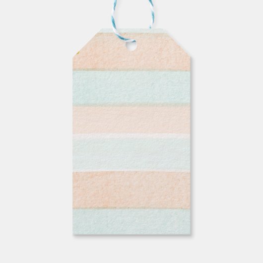 Herfst Pastel Pumpkin Gender Reveal Dank u Label Cadeaulabel (Achterkant)