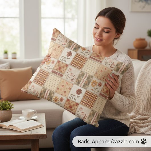 Herfst Patchwork Bloemendeken Hoes & Kussen Hoes