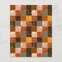Herfst patchwork scrapboek achtergrond