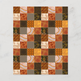 Herfst patchwork scrapboek achtergrond