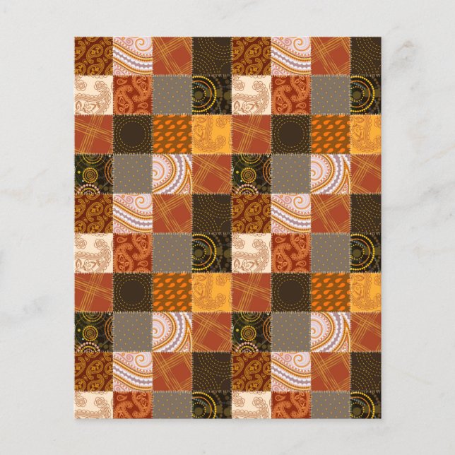 Herfst patchwork scrapboek achtergrond (Voorkant)